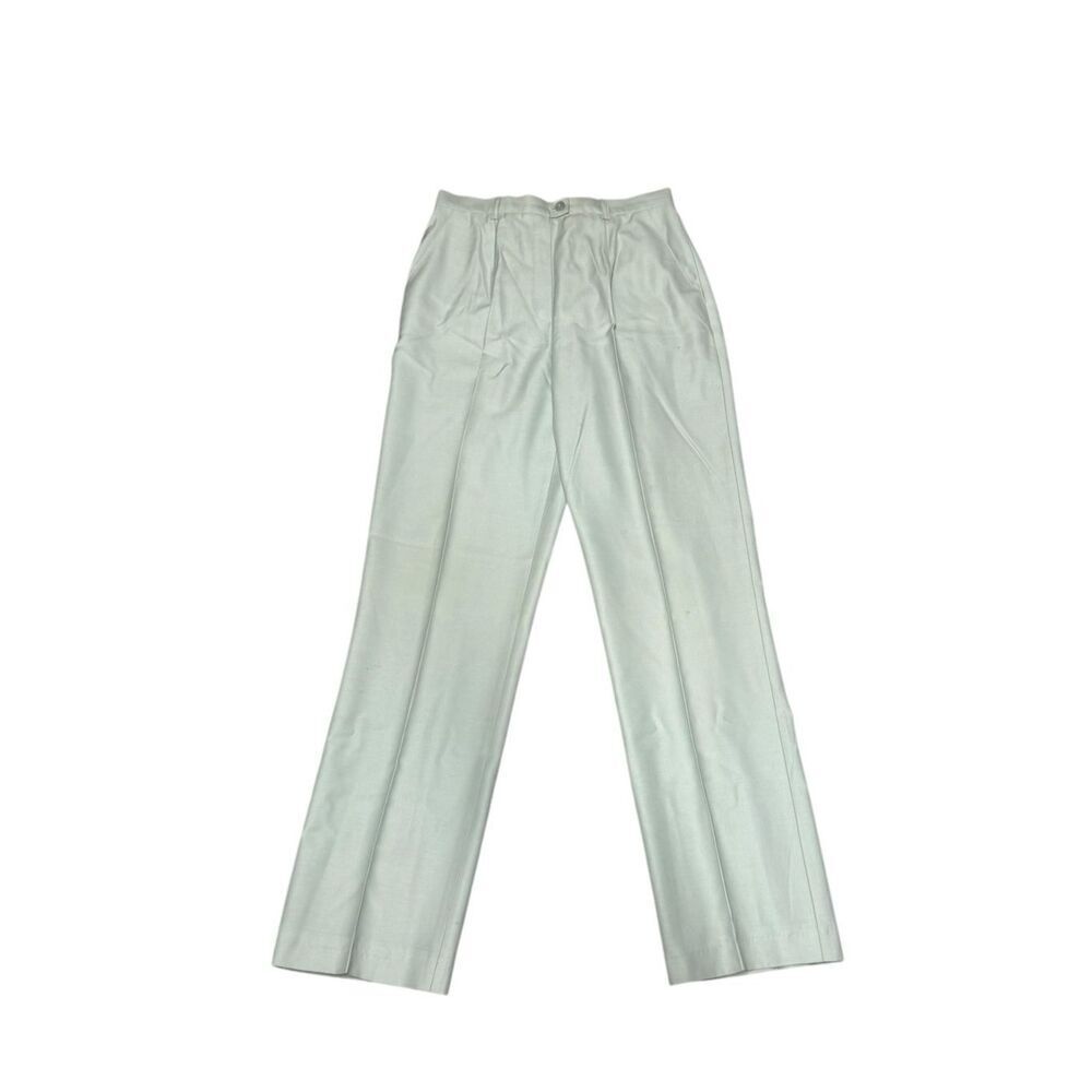 ESCADA women’s Mint Green Tailored silk blend Classic straight leg Luxury Trouse